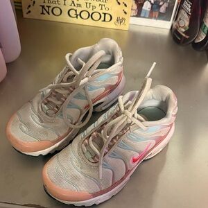 Nike Pink and White Running Shoes